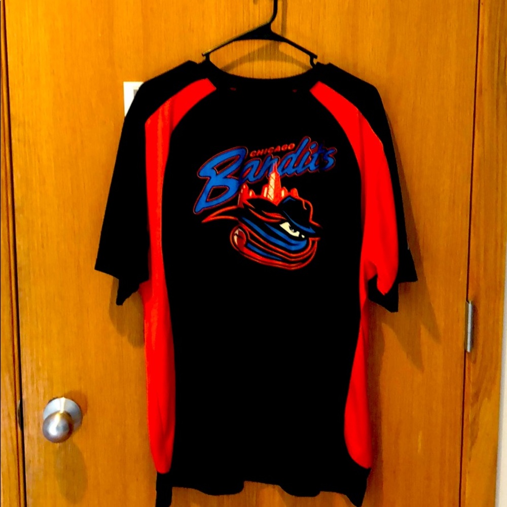Two XL NPF Chicago Bandits driffit Boombah shirts